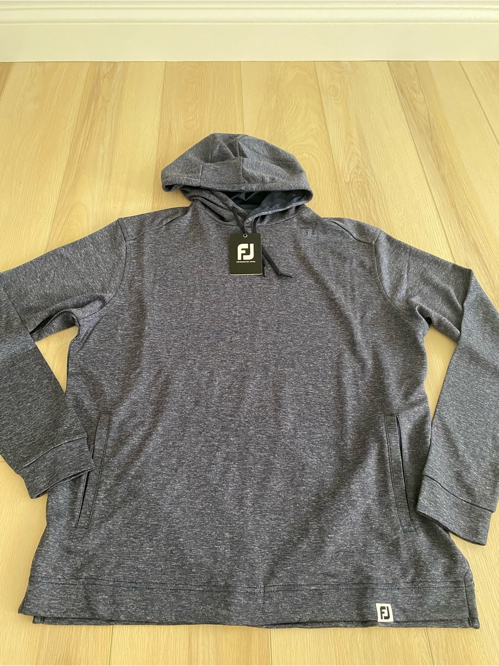 New Footjoy Lightweight Hoody Size Medium Heather Navy NWT